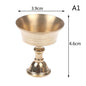 Golden Copper Alloy Candle Holder