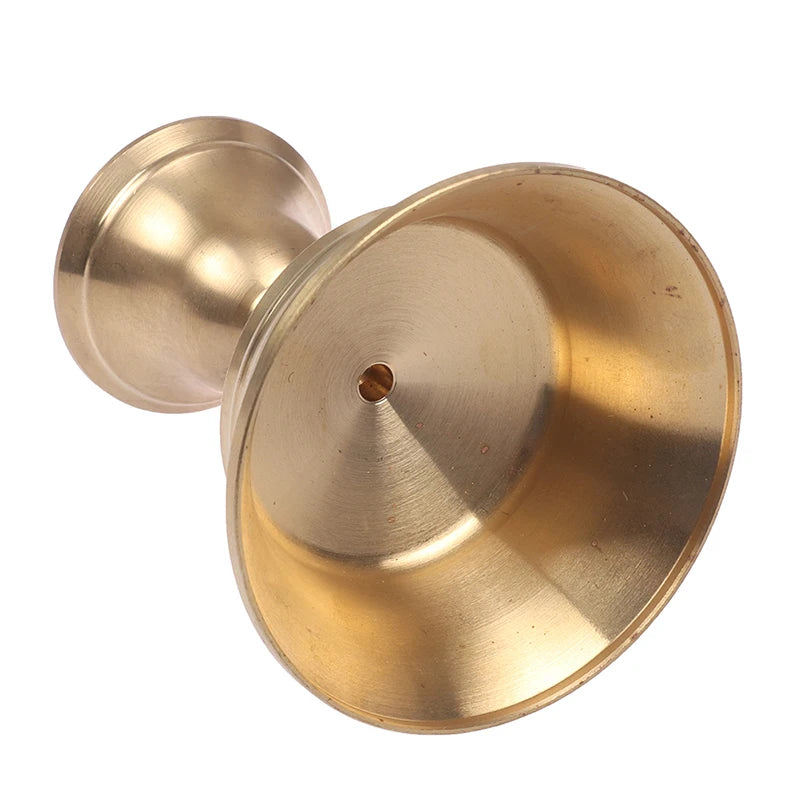 Golden Copper Alloy Candle Holder