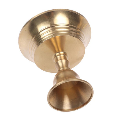 Golden Copper Alloy Candle Holder