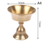 Golden Copper Alloy Candle Holder