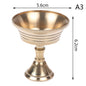 Golden Copper Alloy Candle Holder