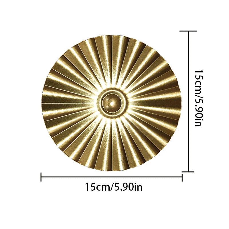 Golden Irregular Metal Wall Decor