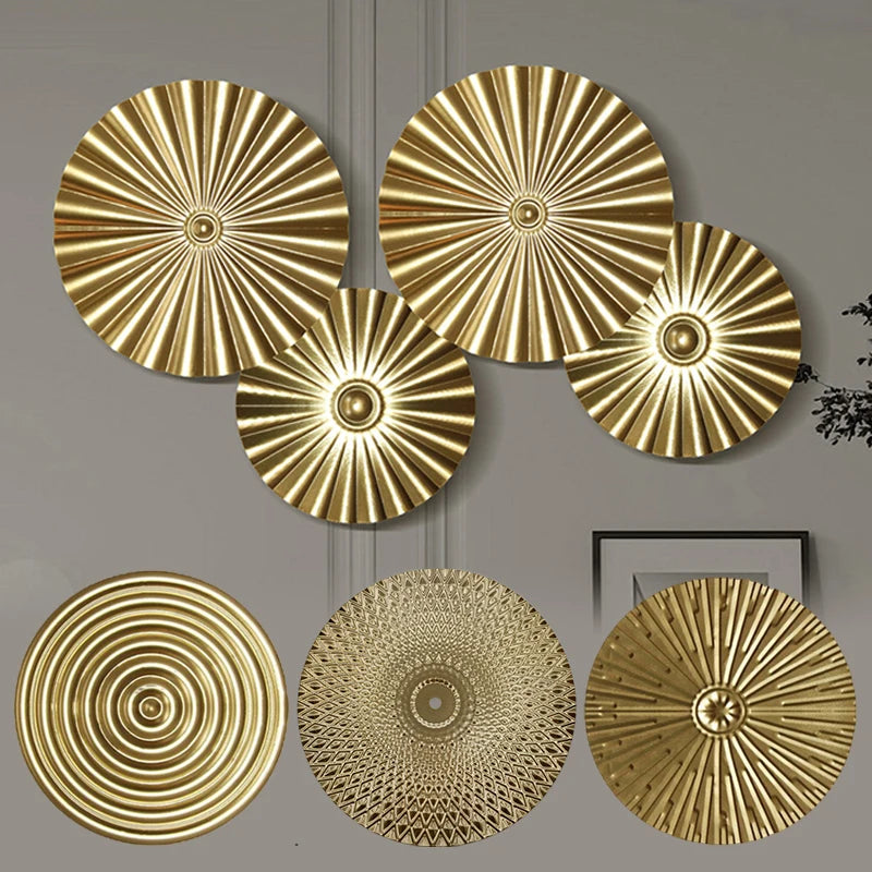 Golden Irregular Metal Wall Decor