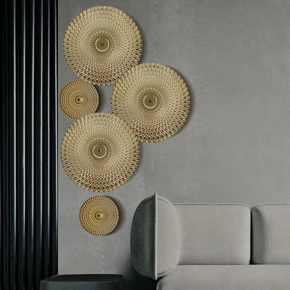 Golden Irregular Metal Wall Decor