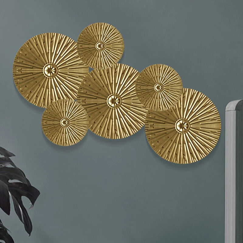 Golden Irregular Metal Wall Decor