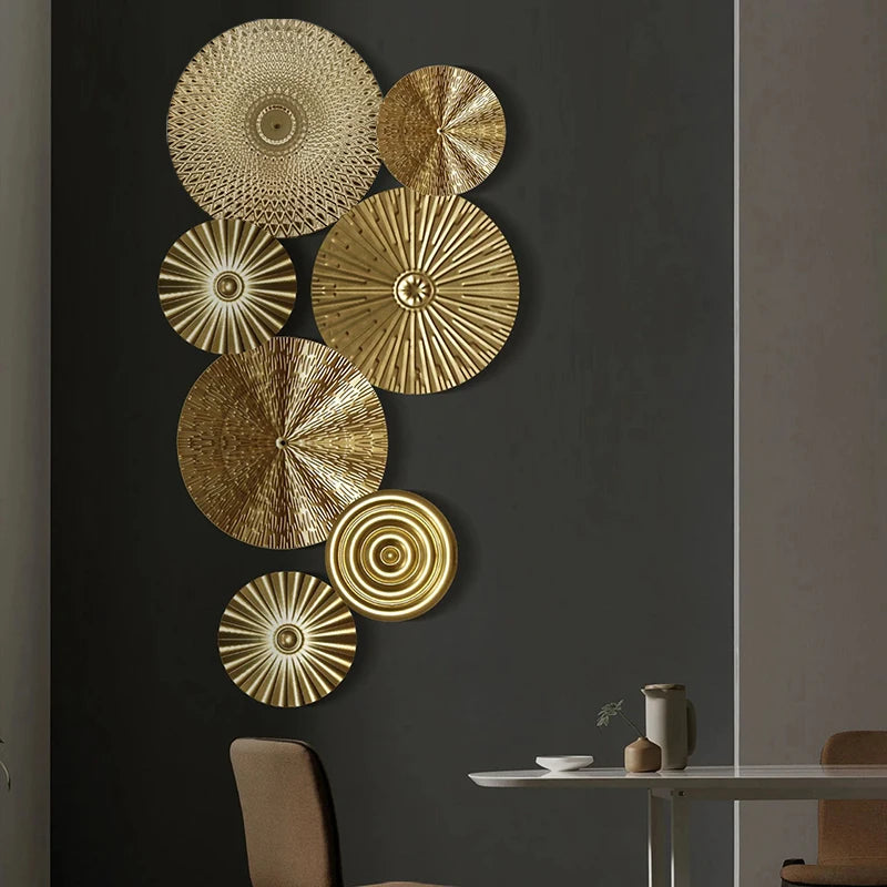 Golden Irregular Metal Wall Decor