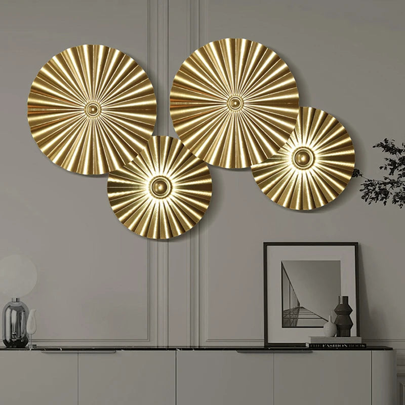 Golden Irregular Metal Wall Decor