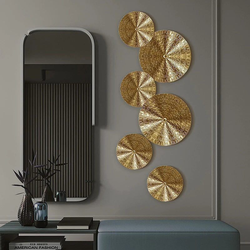 Golden Irregular Metal Wall Decor