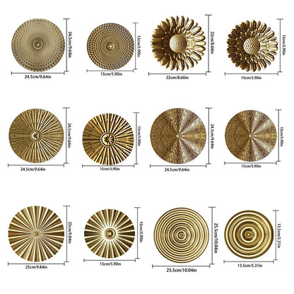 Golden Irregular Metal Wall Decor