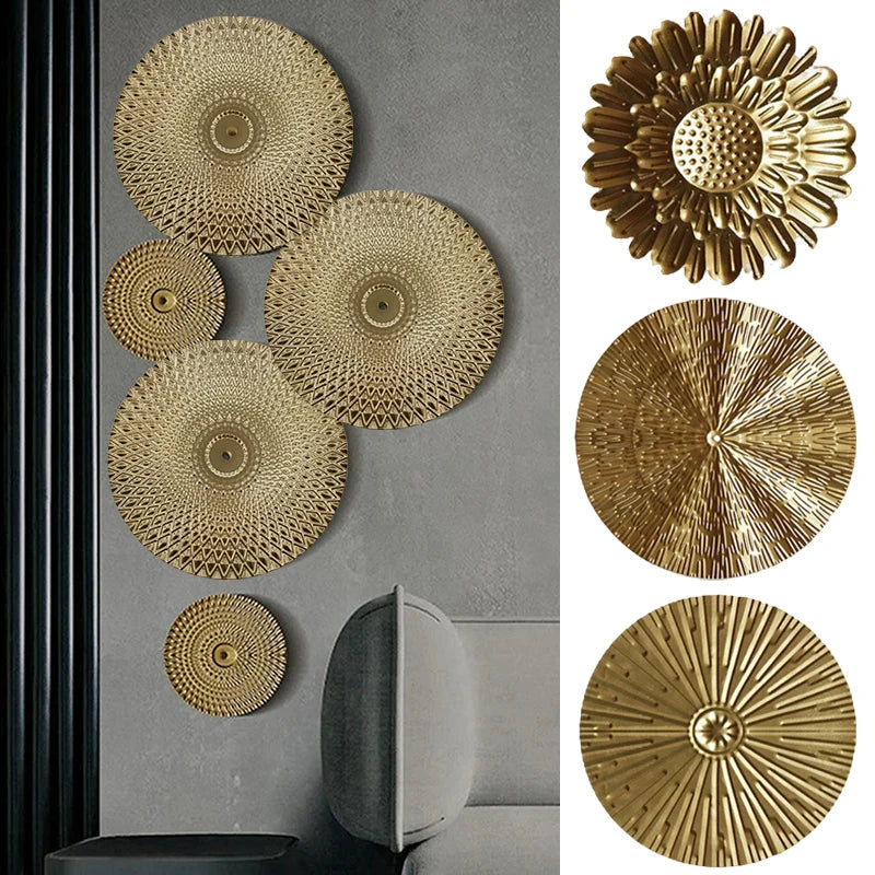 Golden Irregular Metal Wall Decor