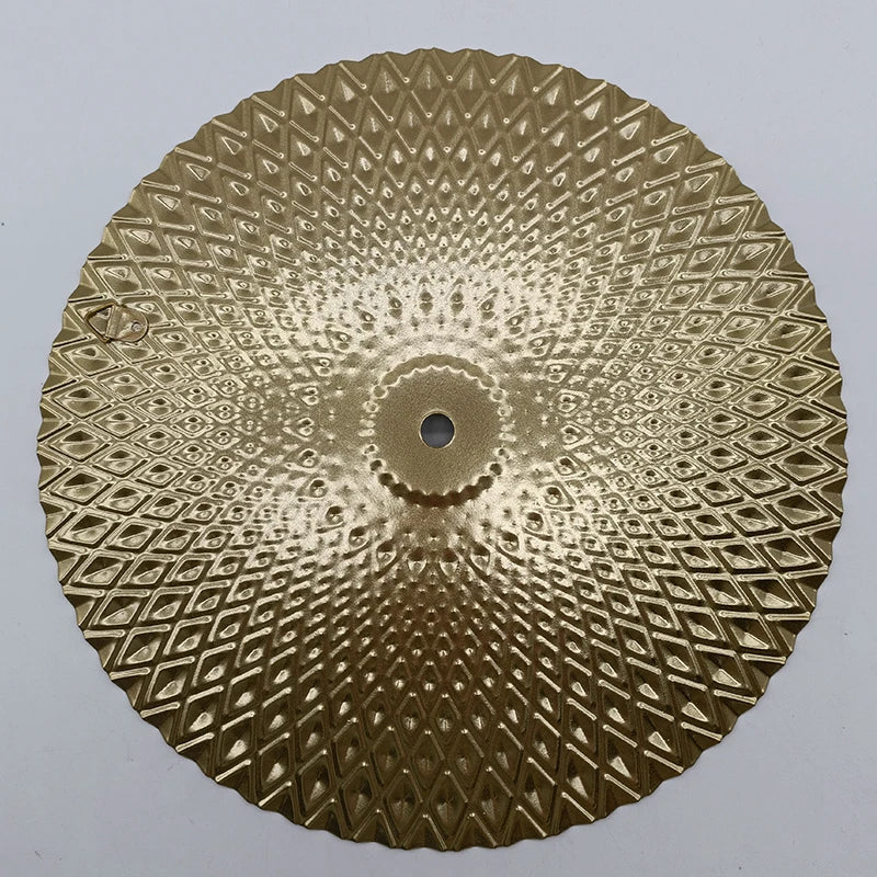 Golden Irregular Round Metal Wall Art