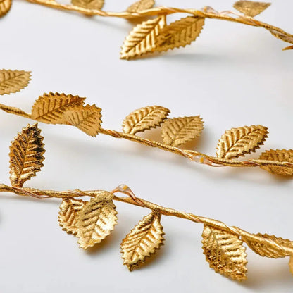 Golden Leaves Fairy Lights Garland