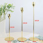 Golden Metal Candle Holder Set