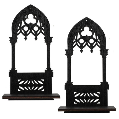 Gothic Wood Tea Light Holder