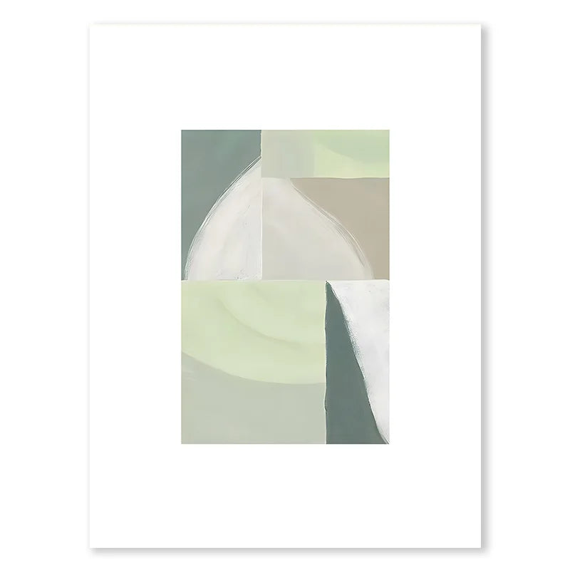 Green Botanical Vase Art Print