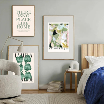 Green Botanical Vase Canvas Art