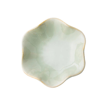 Green Ceramic Lotus Jewellery Tray