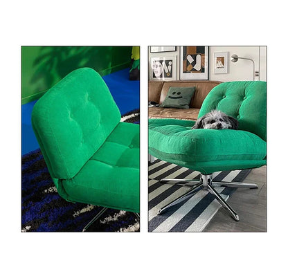 Green Corduroy Luxury Single Sofa Chair