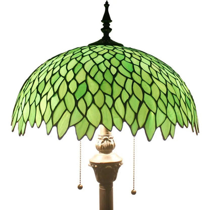 Green Wisteria Tiffany Floor Lamp