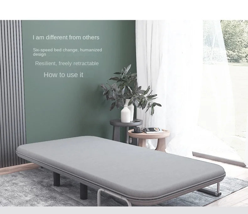 Grey 65CM Folding Sofa Bed