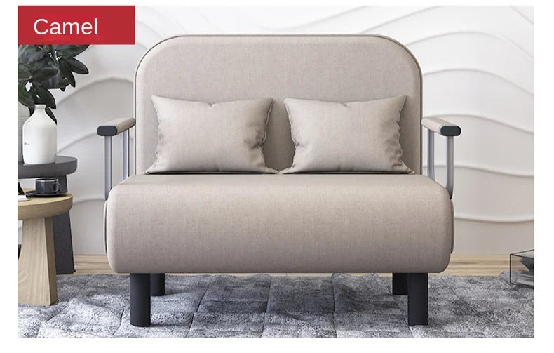 Grey 65CM Folding Sofa Bed