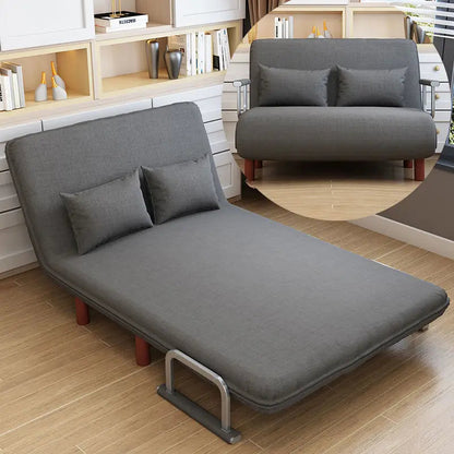 Grey 65CM Folding Sofa Bed