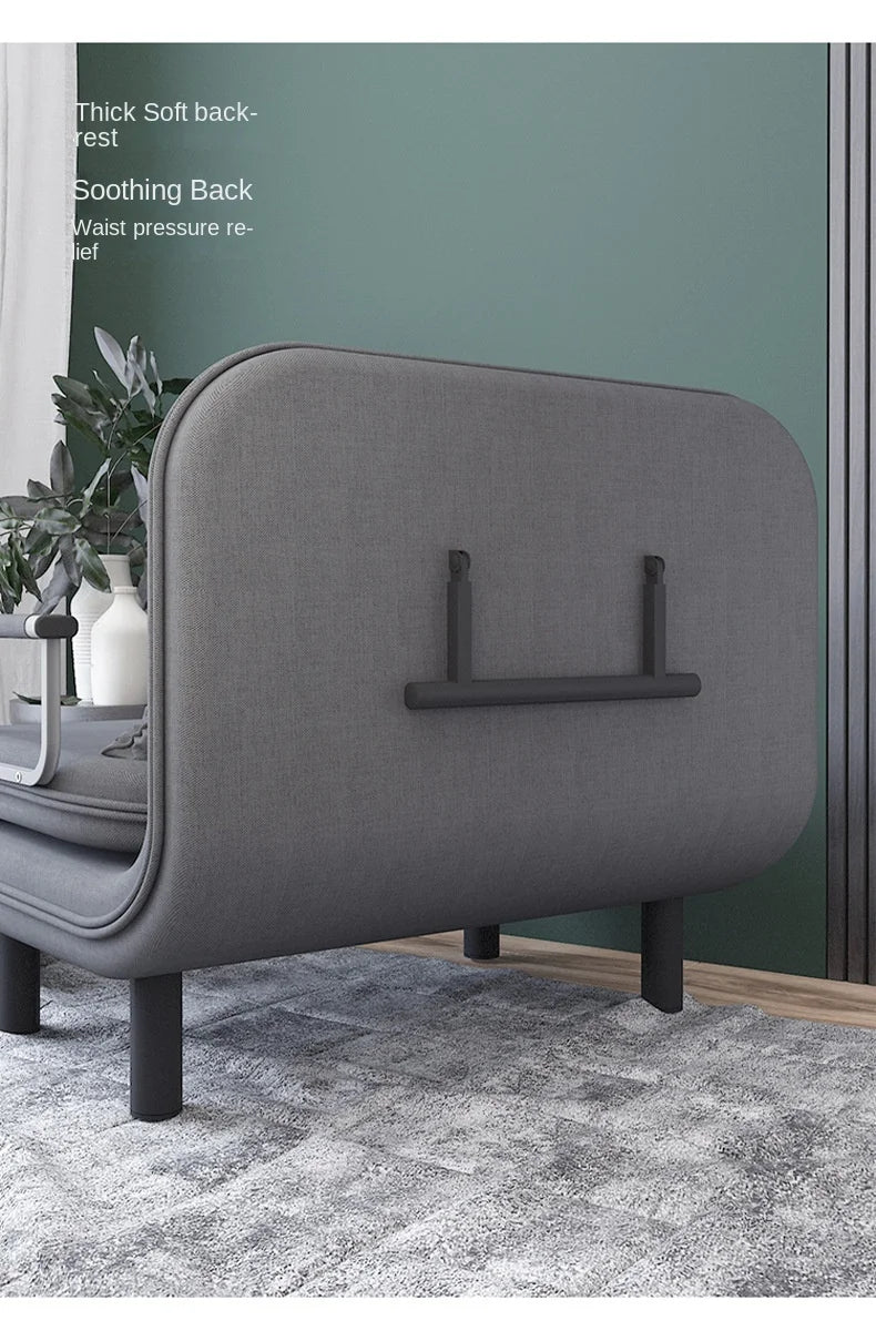 Grey 65CM Folding Sofa Bed