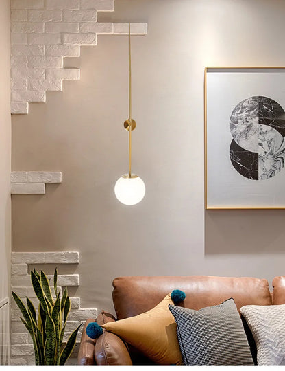 ديكوربايتس™ مصابيح حائط LED على شكل كرة زجاجية بتصميم عصري من الشمعدانات الداخلية لغرفة المعيشة وغرفة الطعام وغرفة النوم