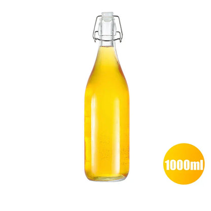 DecorBites™ Glass Storage Bottle for Wine, Jam, Honey, Lemon & More