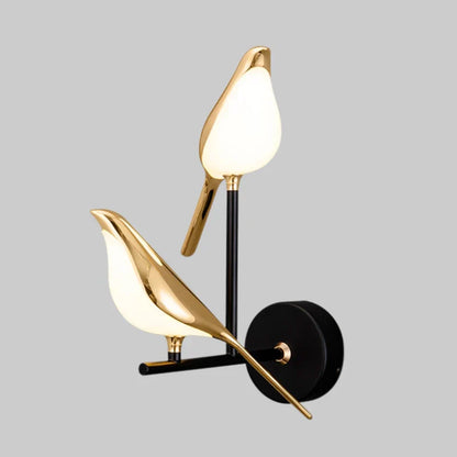 DecorBites™ Bird Design Gold Plating LED Wall Sconce for Stylish Home Lighting