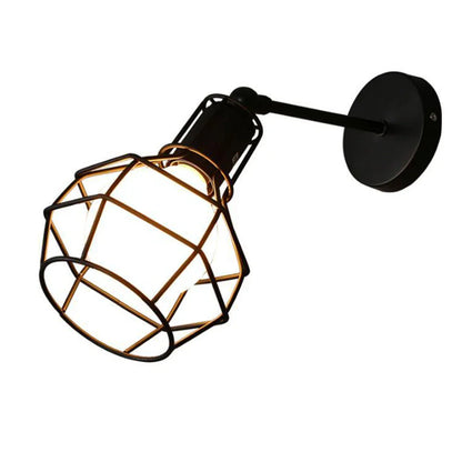 DecorBites™ Industrial Loft LED Cage Wall Light Sconce - Modern Home Lighting Fixture