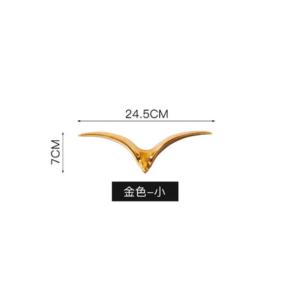 DecorBites™ Bird Ceramic Pendant Wall Decor Gold Seagull Wild Goose Modern Home