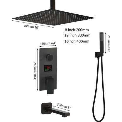 DecorBites™ Digital Display Shower Faucet Set with 3 Functions