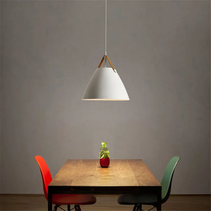 DecorBites™ Leather and Iron Finish Pendant Light Fixture for Kitchen Dinning Living Room