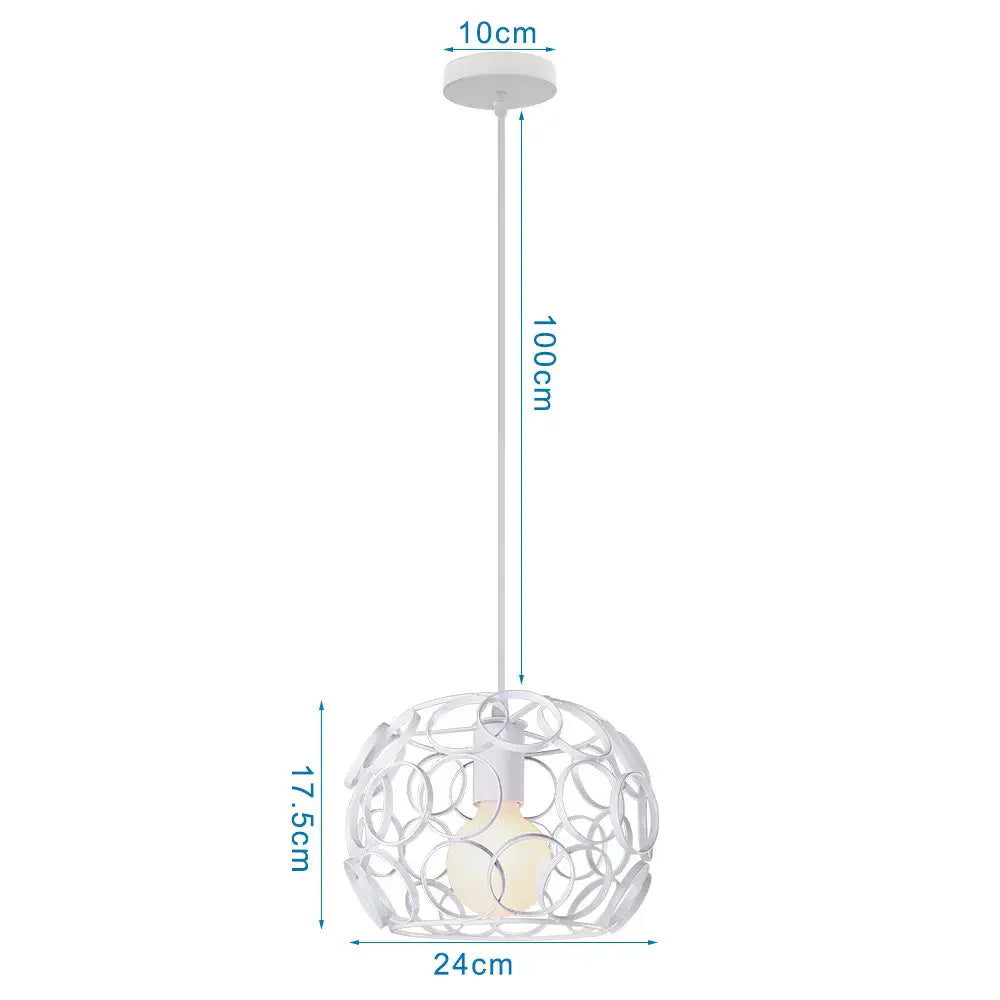 DecorBites™ Industrial Pendant Lights: Modern LED Hanging Lamps for Home Living Room Kitchen Decor