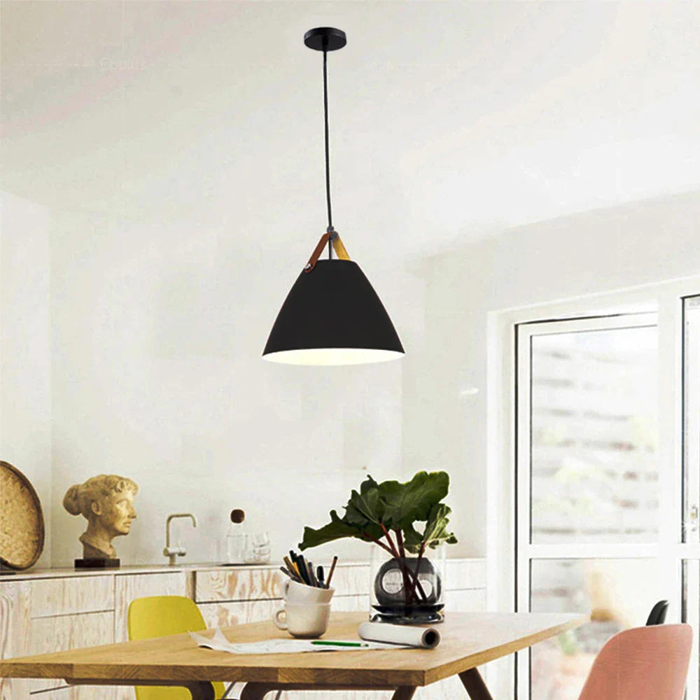 DecorBites™ Industrial Black Metal Pendant Light Fixture for Kitchen Living Room
