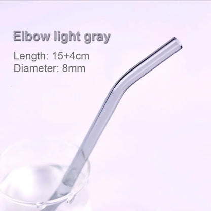 DecorBites™ Glass Straws Set - Eco-Friendly Reusable Colorful Drinking Tubes