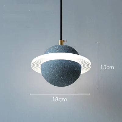 DecorBites™ Cement Planet Pendant Light for Bar and Bedside, Creative Personality Single Head Lamp