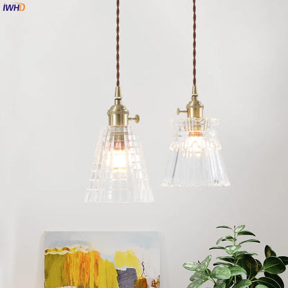 Lámparas Colgantes de Vidrio Decorbites™: Estilo Nórdico Japonés, Lámpara LED Industrial Vintage para Hogar, Bar, Café