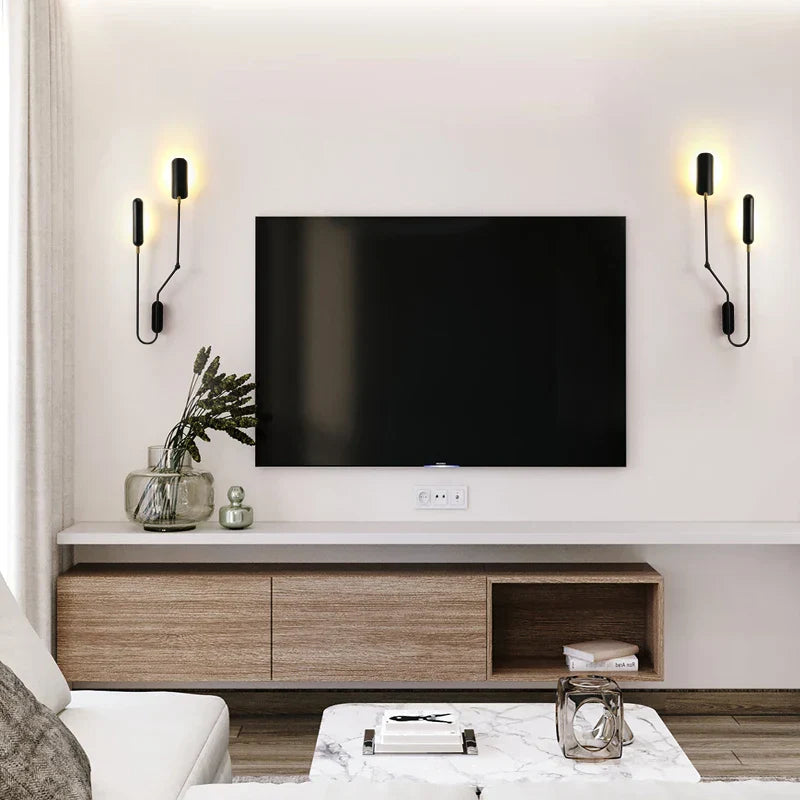 DecorBites™ Adjustable Retro Wall Lamp with Long Arm and LED E27 Light