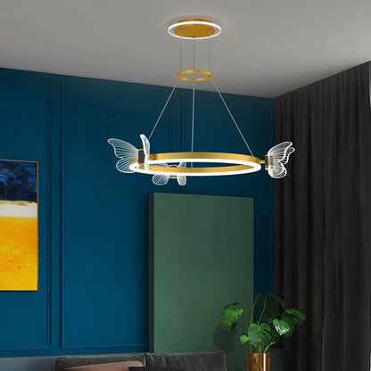 DecorBites™ Crystal Chandelier: Modern Luxury LED Lighting for Bedroom, Living Room, and Restaurant