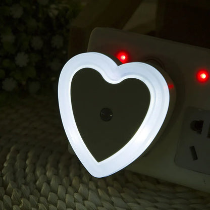 DecorBites™ Heart-Shaped LED Night Light with Wireless Sensor Control for Bedroom & Living Room