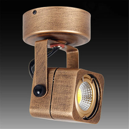 DecorBites™ Industrial Mini Ceiling Spotlights - Retro Adjustable Bronze Lamps