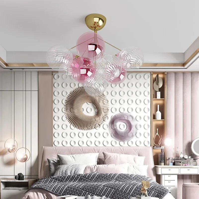 DecorBites™ Cartoon Bubble Ball Chandelier for Kids' Room, Restaurant, Study - Modern & Creative