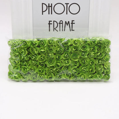 DecorBites™ 144 piezas de flores de papel artificiales de 2 cm para decoración de bodas y manualidades