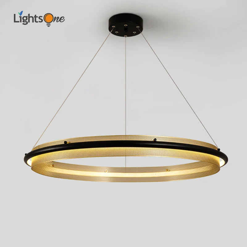 DecorBites™ Honeycomb Round Pendant Light: Modern Nordic Style for Living Room and Dining Room