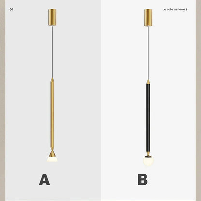 DecorBites™ Black Gold Hanging Nordic Lamp with Long Cable for Bedroom Sconces