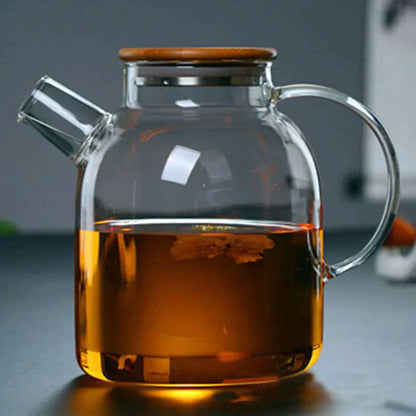 DecorBites™ Glass Teapot Cold Water Jug 1000ml/1600ml