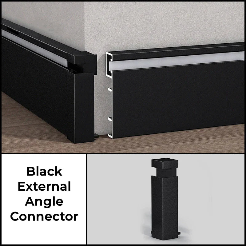 DecorBites™ LED Skirting Line Aluminum Profile Baseboard for Backlight Strip Lights