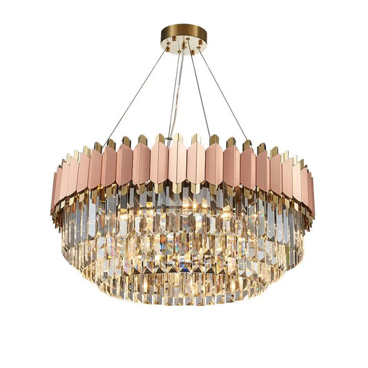 DecorBites™ E14 LED Crystal Stainless Steel Rose Gold Pendant Lights